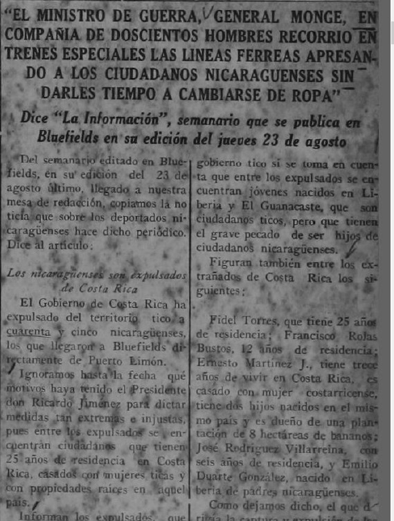 El ministro de guerra General Monge en compañía de doscientos hombres recorrió en trenes especiales.png